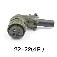 Cnc Servo Motor Güç Soketi 22-22S Dirsekli