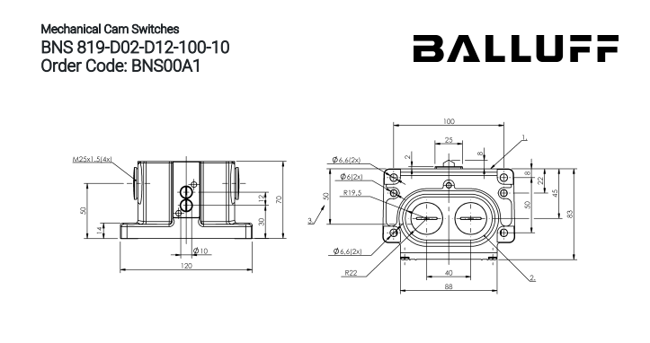 Balluff  BNS 819 D02-D12-100-10