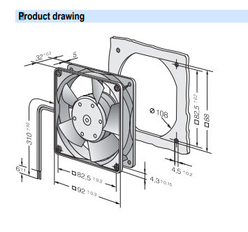 Siemens Cnc Fan ebm papst 3314/39 h3u