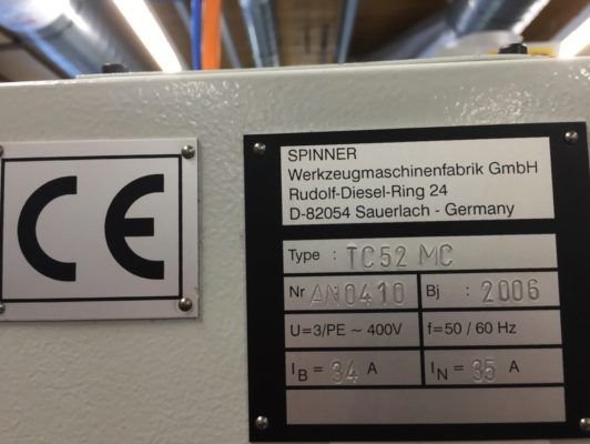 Spinner TC52 Fanuc 2006 Model